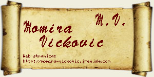 Momira Vicković vizit kartica